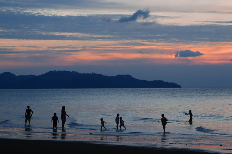 Amazing sunset in Tung Nang Dam