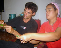 Cooking in Ban Talae Nok