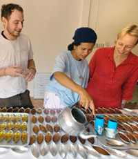 Making soap in Ban Talae Nok