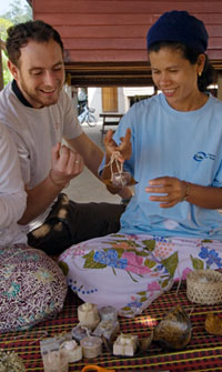 Soap making demonstration