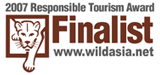 Wild Asia's Responsible Tourism Award Finalist