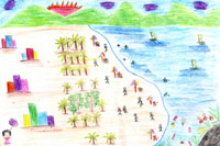 A picture from Juntima Privaj aged 15, as a thank you to her donor.