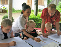 Batik is a fun family activity for all ages.