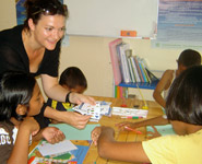 Teaching Children in Ban Talae Nok