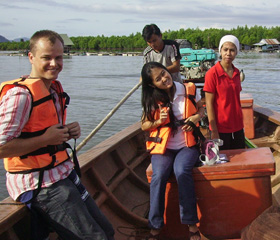 Departing for Tung Nang Dam on a Traditional Longtail