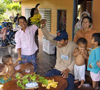 Dave and Family in Tung Nang Dam