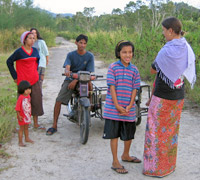 Helen with Tung Nang Dam Villagers