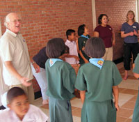 Dick Bond and friends in Kuraburi