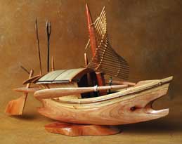 Southern Thailand Handicrafts - Hand-carved boats