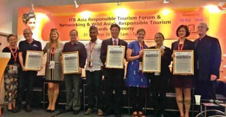 Andaman Discoveries staff in Singapore for Wild Asia Award!