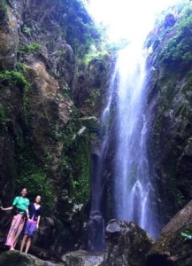 Sai Khao Waterfall in Sai Khao National Park near our homestay in Thailand in Sai Khao Patthani
