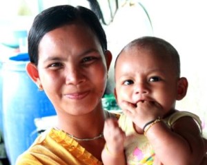 Mother of a student of the burmese learning center kuraburi