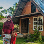 Homestay host Ja Day and her Son Farit